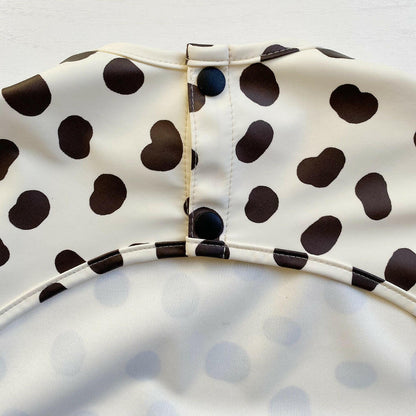 Long Sleeved Baby Bib - Spotty print - Edie And I