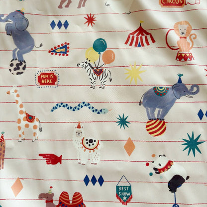 Long Sleeved Baby Bib - Vintage Circus - Edie And I