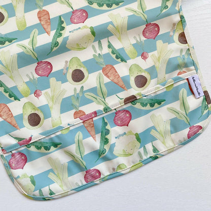 Long Sleeved Bib - Vegetable Garden - Edie And I