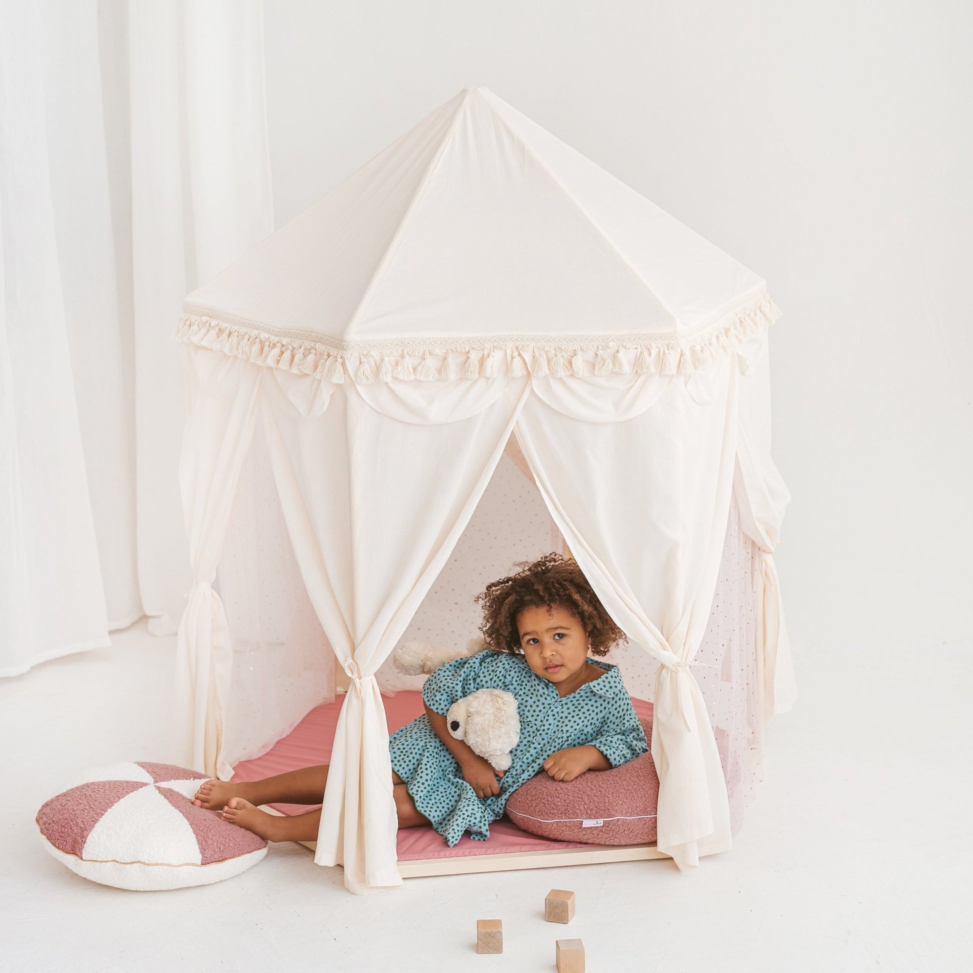 MINICAMP Boho Indoor Playhouse Tent in Pavilion Shape - Edie And I