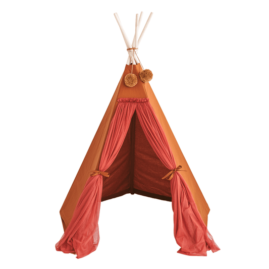 MINICAMP Fairy Kids Play Tent With Tulle in Cognac - Edie And I