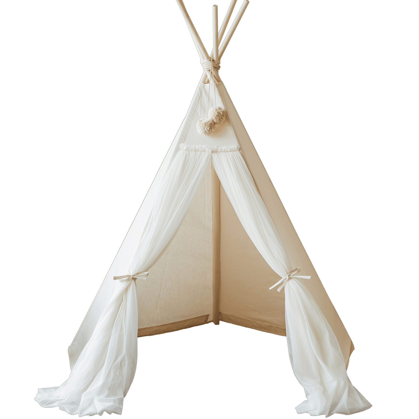 MINICAMP Fairy Kids Play Tent With Tulle in Ecru - Edie And I