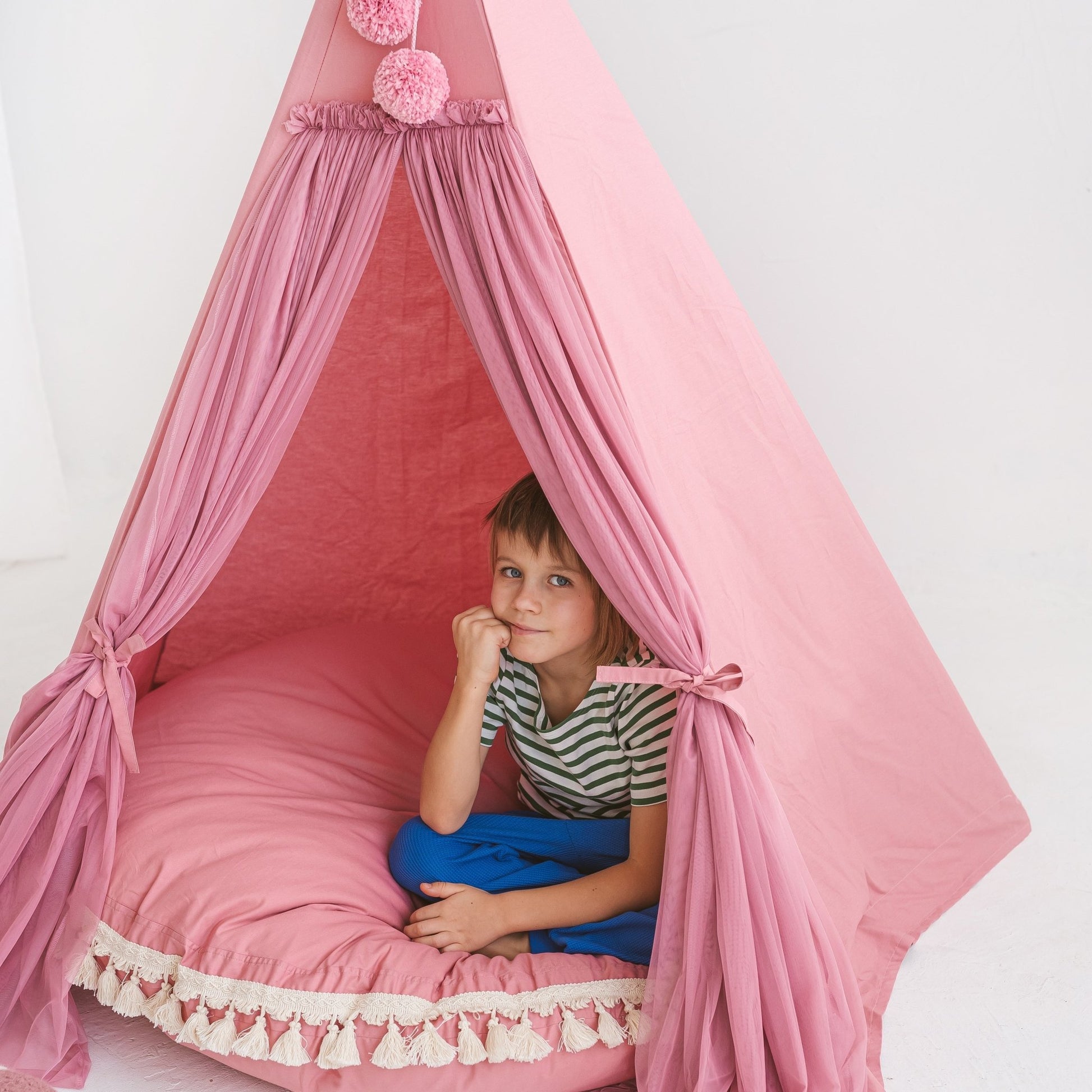 MINICAMP Fairy Kids Play Tent With Tulle in Rose - Edie And I