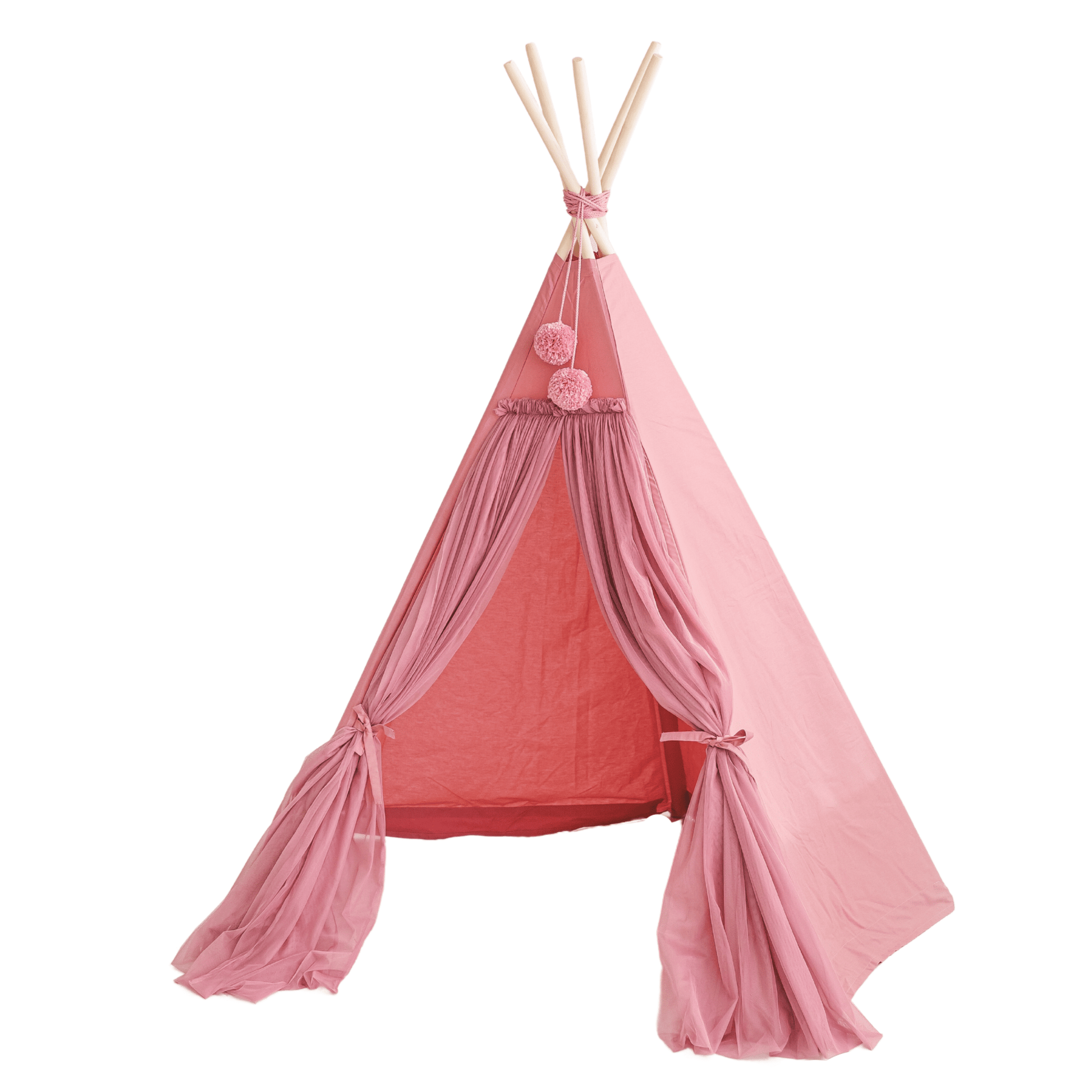 MINICAMP Fairy Kids Play Tent With Tulle in Rose - Edie And I
