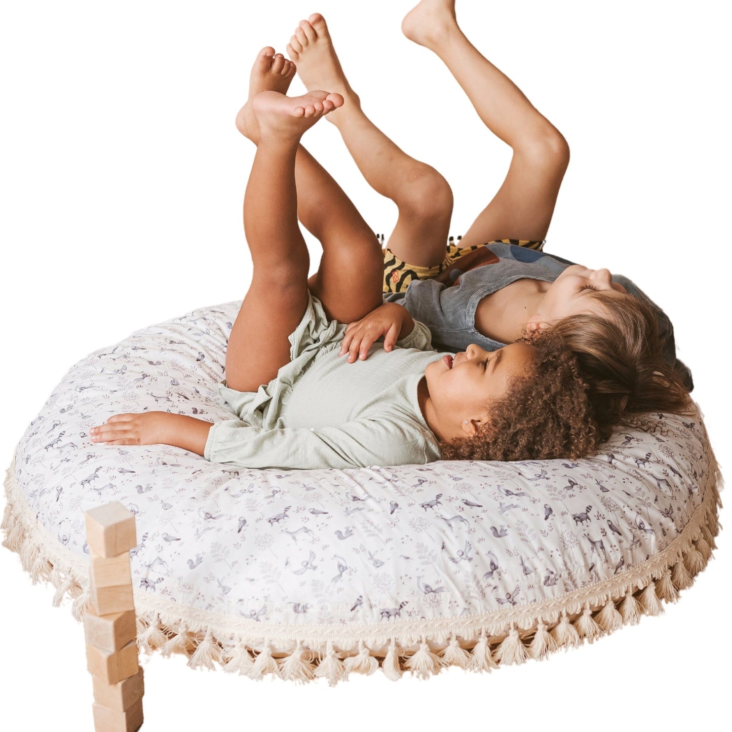 MINICAMP Kid's Floor Cushion in Forest Animal Pattern - Edie And I