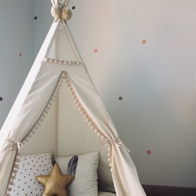 MINICAMP Original Play Tent With Pompoms - Edie And I