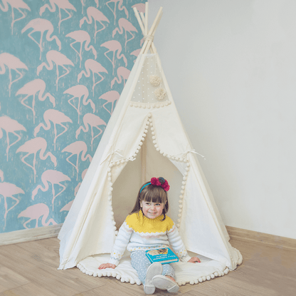 MINICAMP Original Play Tent With Pompoms - Edie And I