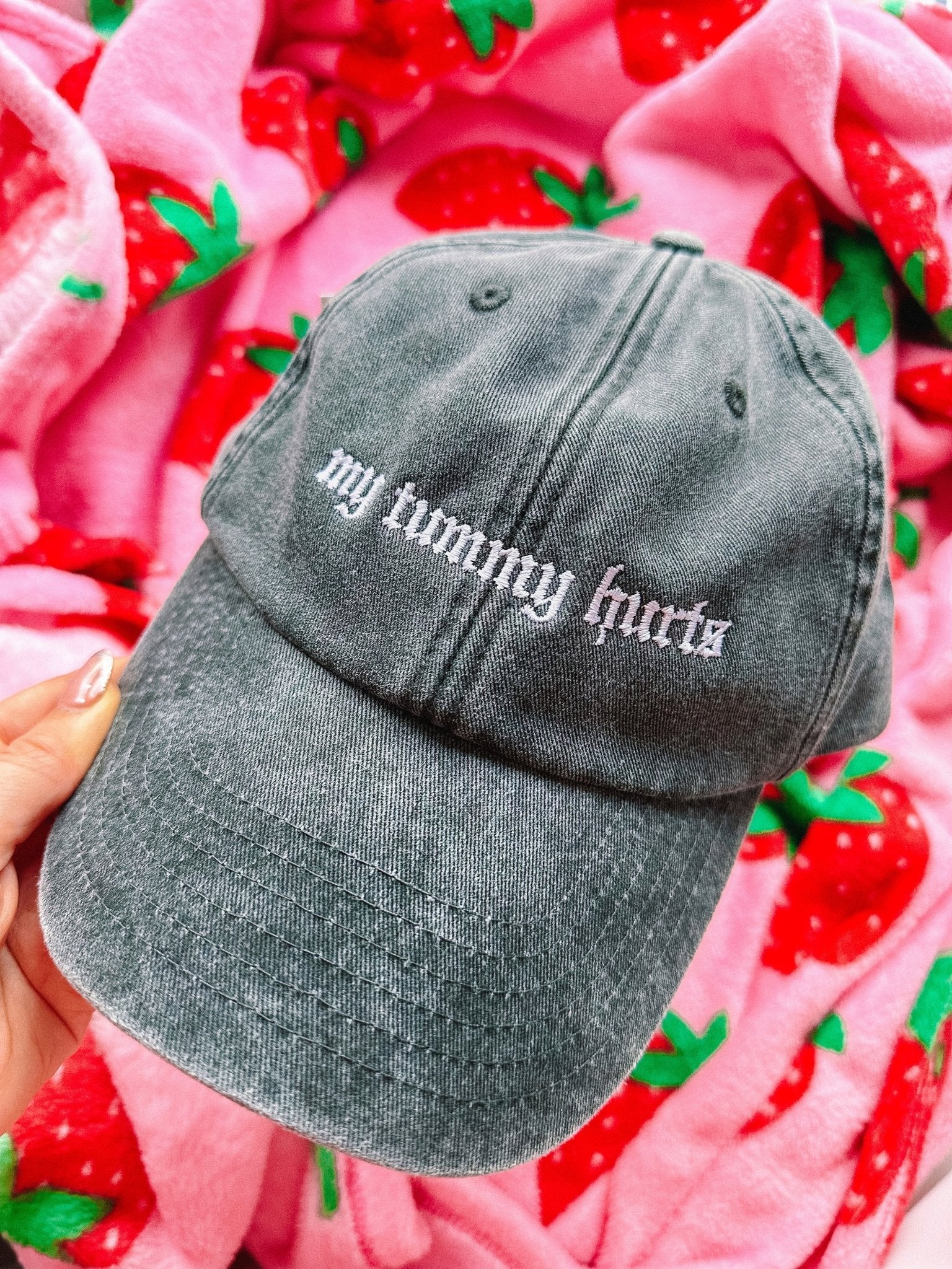 My Tummy Hurts embroidered baseball cap - Edie And I