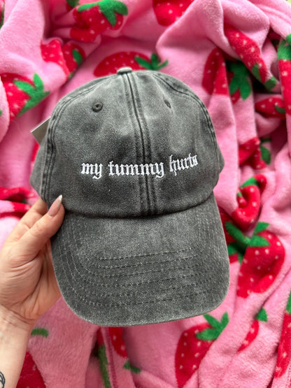 My Tummy Hurts embroidered baseball cap - Edie And I