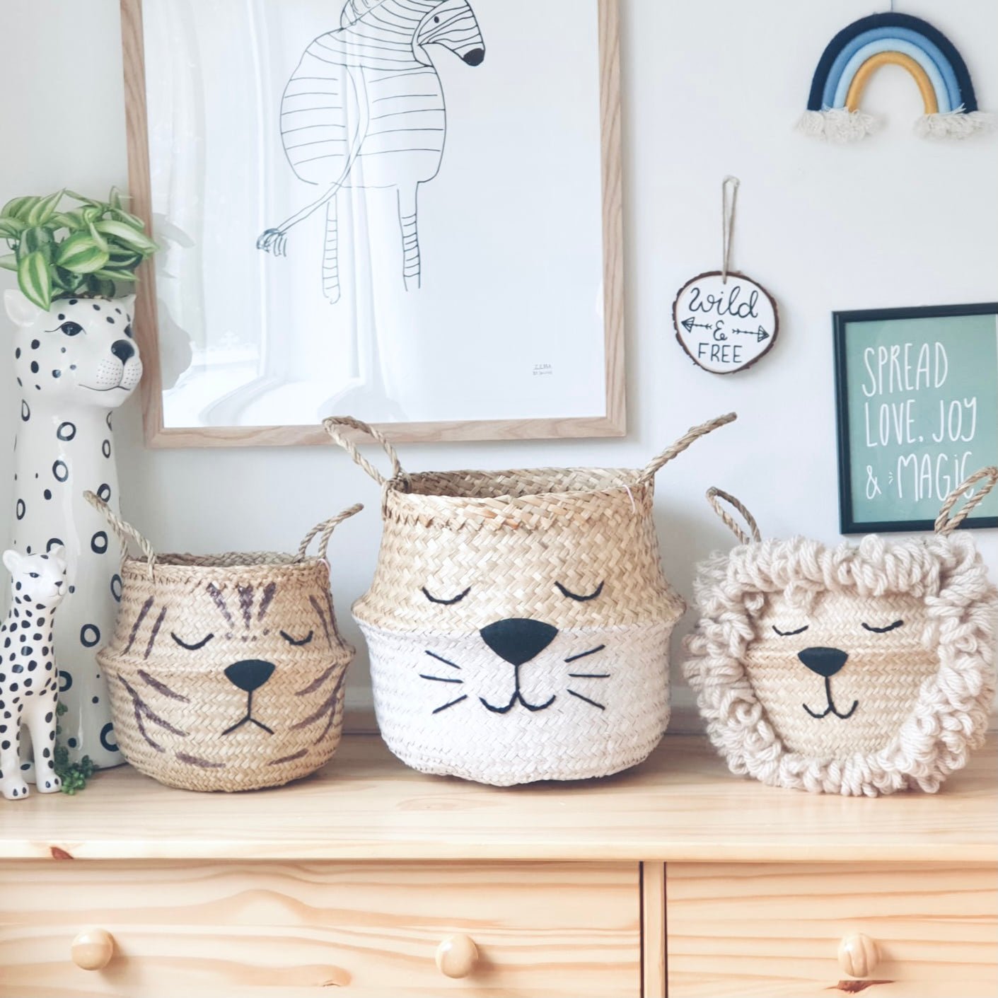 Natural Tiger Basket - Small - Edie And I