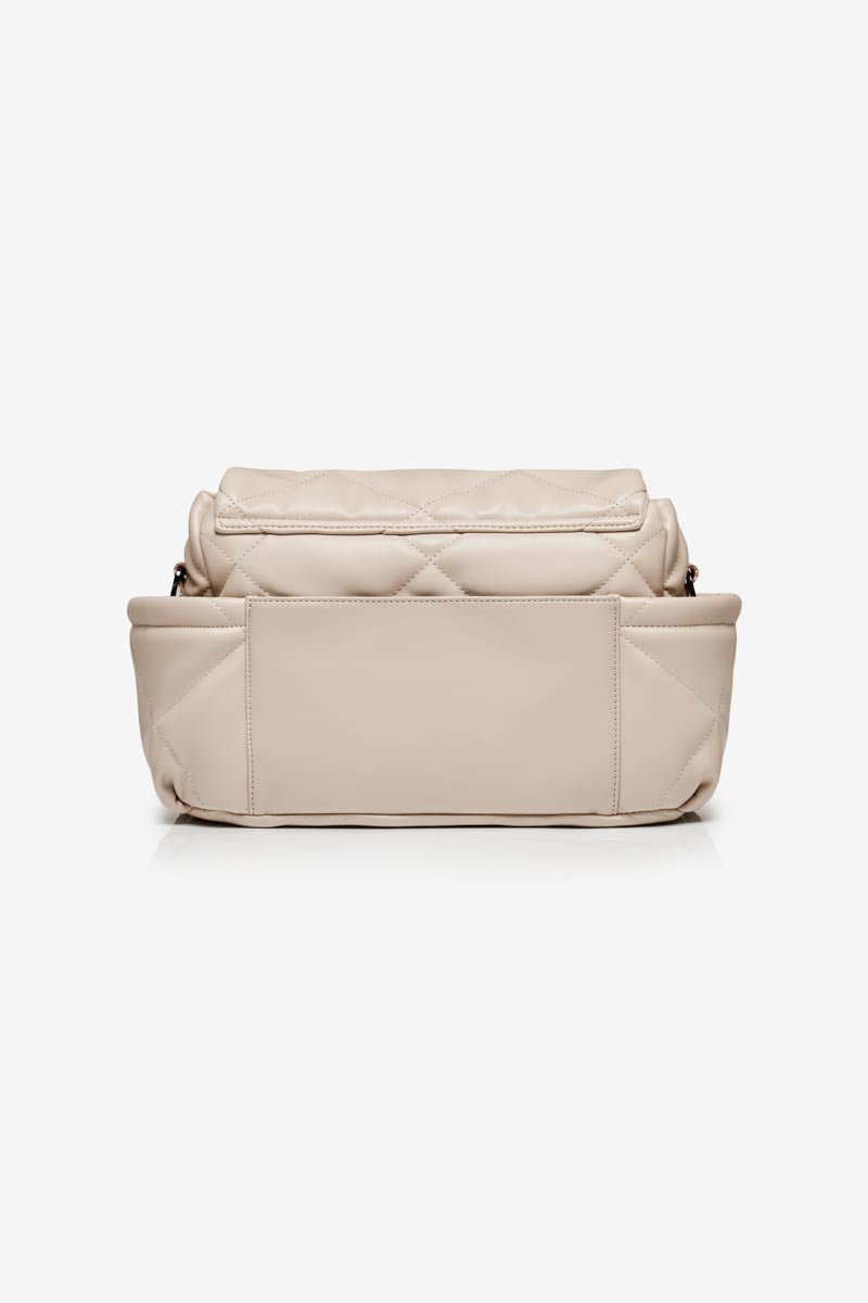 Nova Eco Compact Changing Bag Oyster Quilted Faux Leather - Edie And I