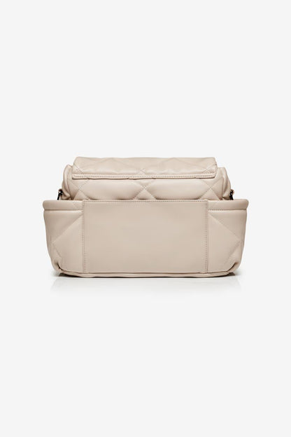 Nova Eco Compact Changing Bag Oyster Quilted Faux Leather - Edie And I