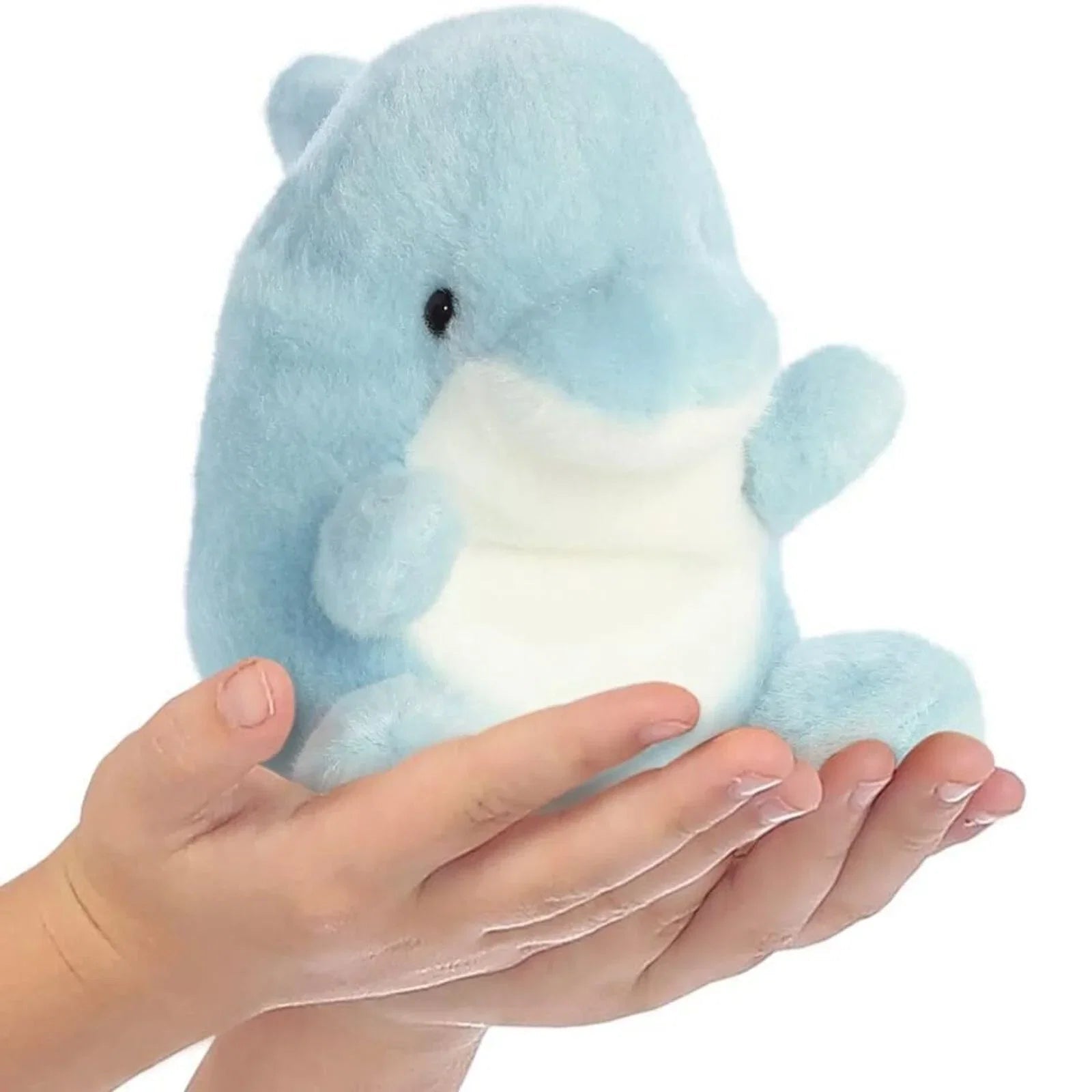 Palm Pals Clicks Dolphin Soft Toy 12cm - Edie And I