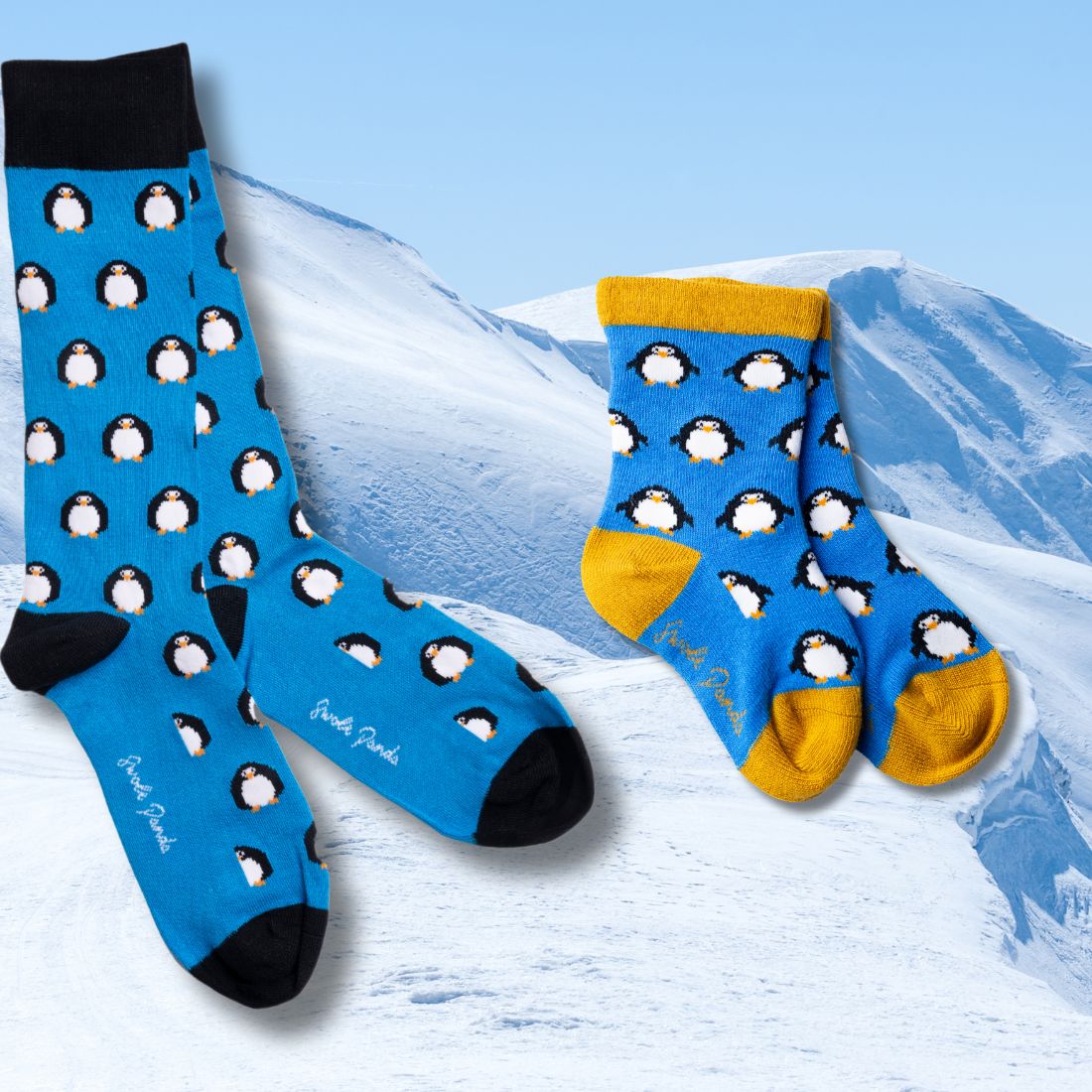 Penguin Matching Bamboo Socks (Adult & Child) - Edie And I