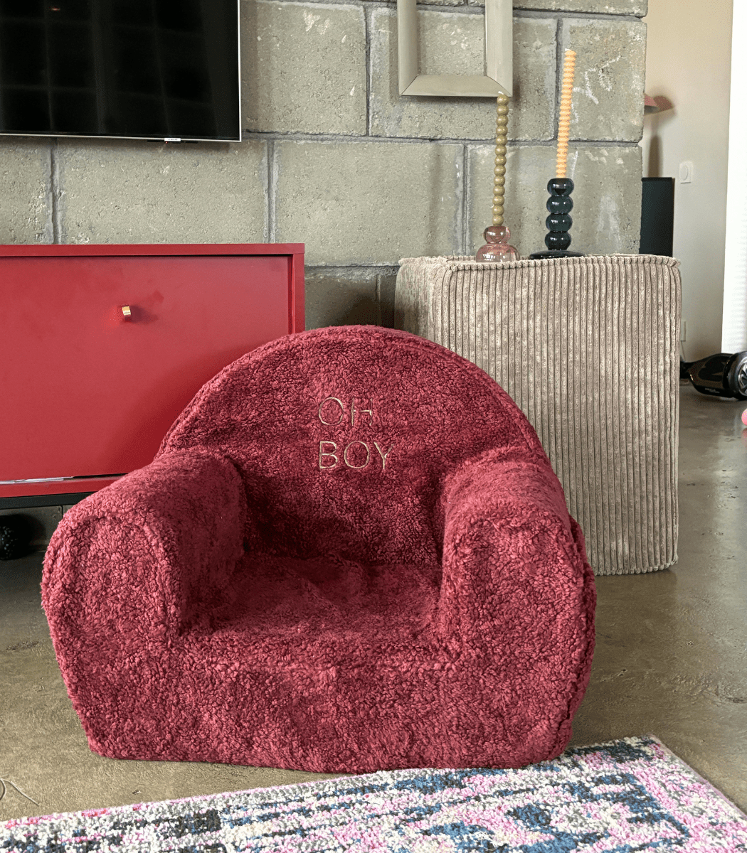 Personalised Boucle Toddler Armchair - Edie And I