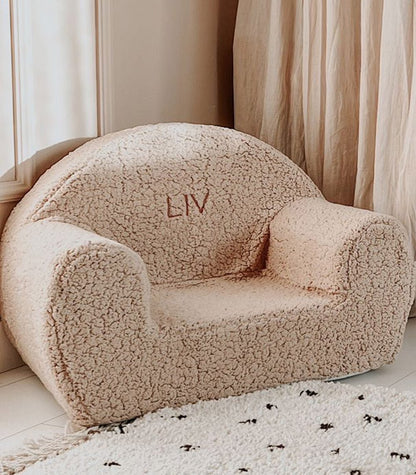 Personalised Boucle Toddler Armchair - Edie And I