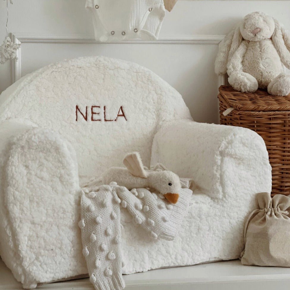 Personalised Boucle Toddler Armchair - Edie And I