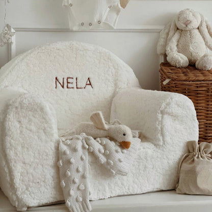 Personalised Boucle Toddler Armchair - Edie And I