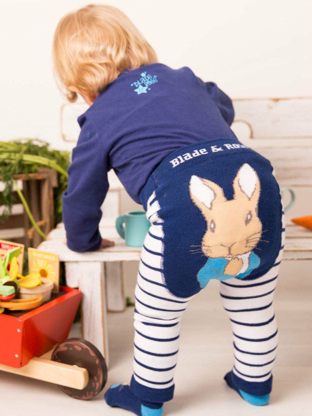 Peter Rabbit Navy Design Leggings - Edie And I