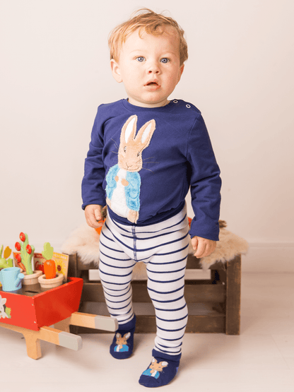 Peter Rabbit Navy Design Leggings - Edie And I