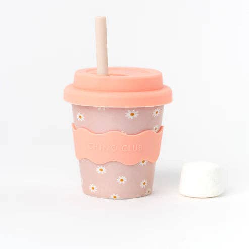 Pink Daisy Babychino Cup 4oz - Edie And I