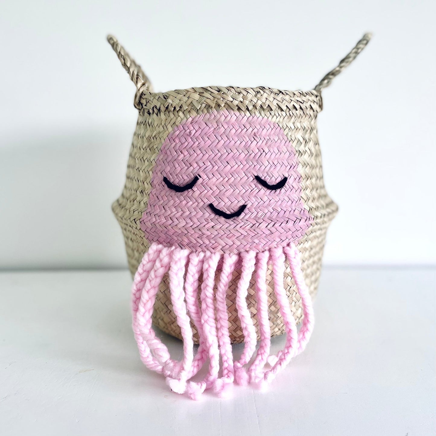 Pink Jellyfish Basket - Small - Edie And I