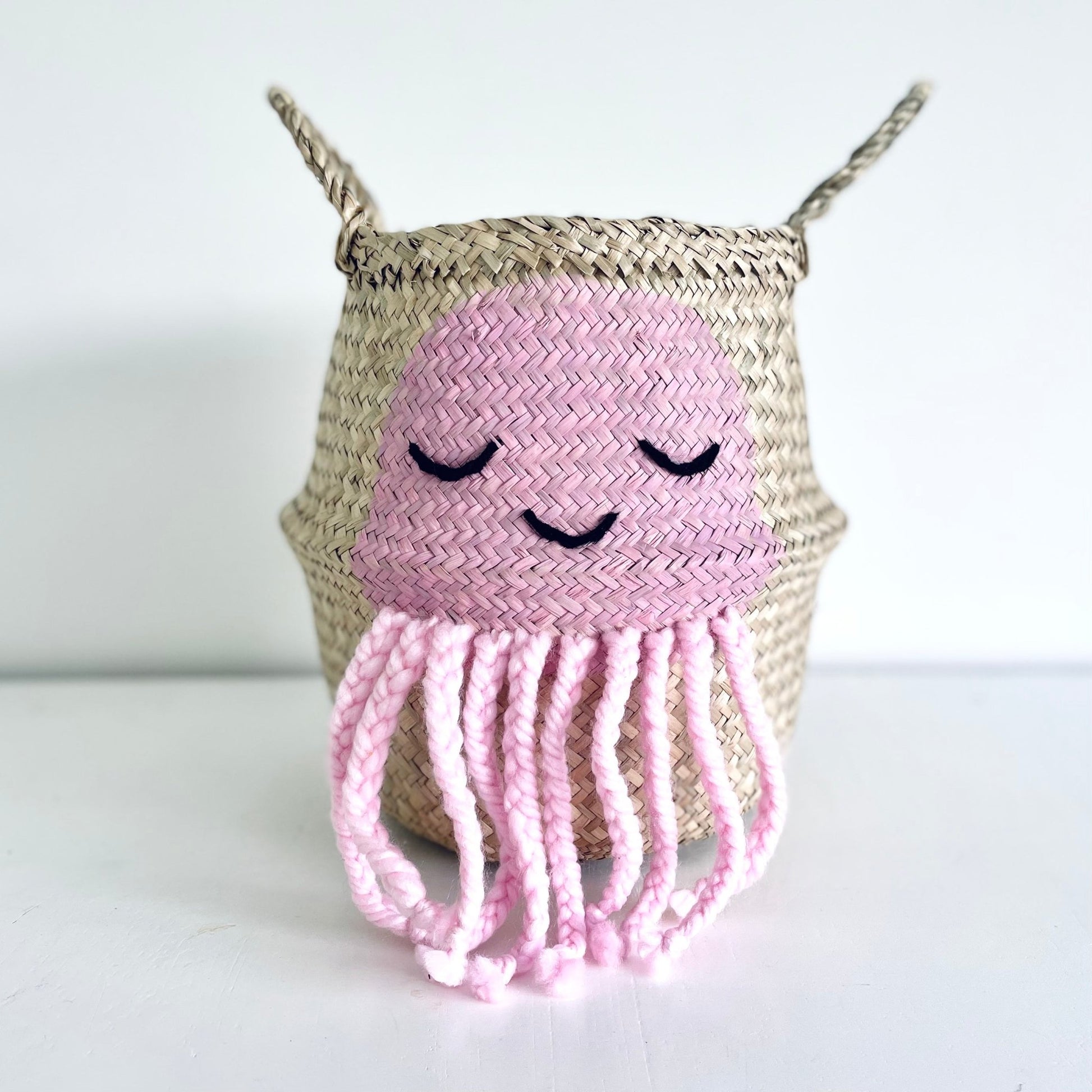 Pink Jellyfish Basket - Small - Edie And I