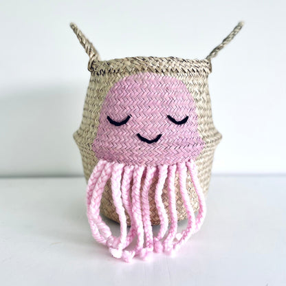 Pink Jellyfish Basket - Small - Edie And I