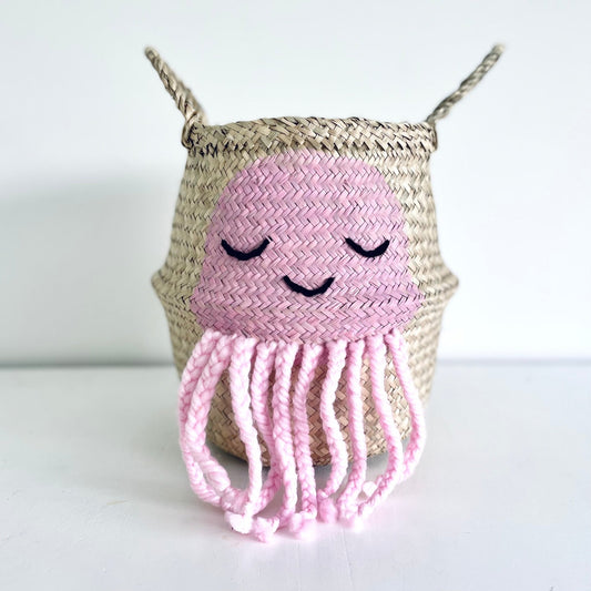 Pink Jellyfish Basket - Small - Edie And I