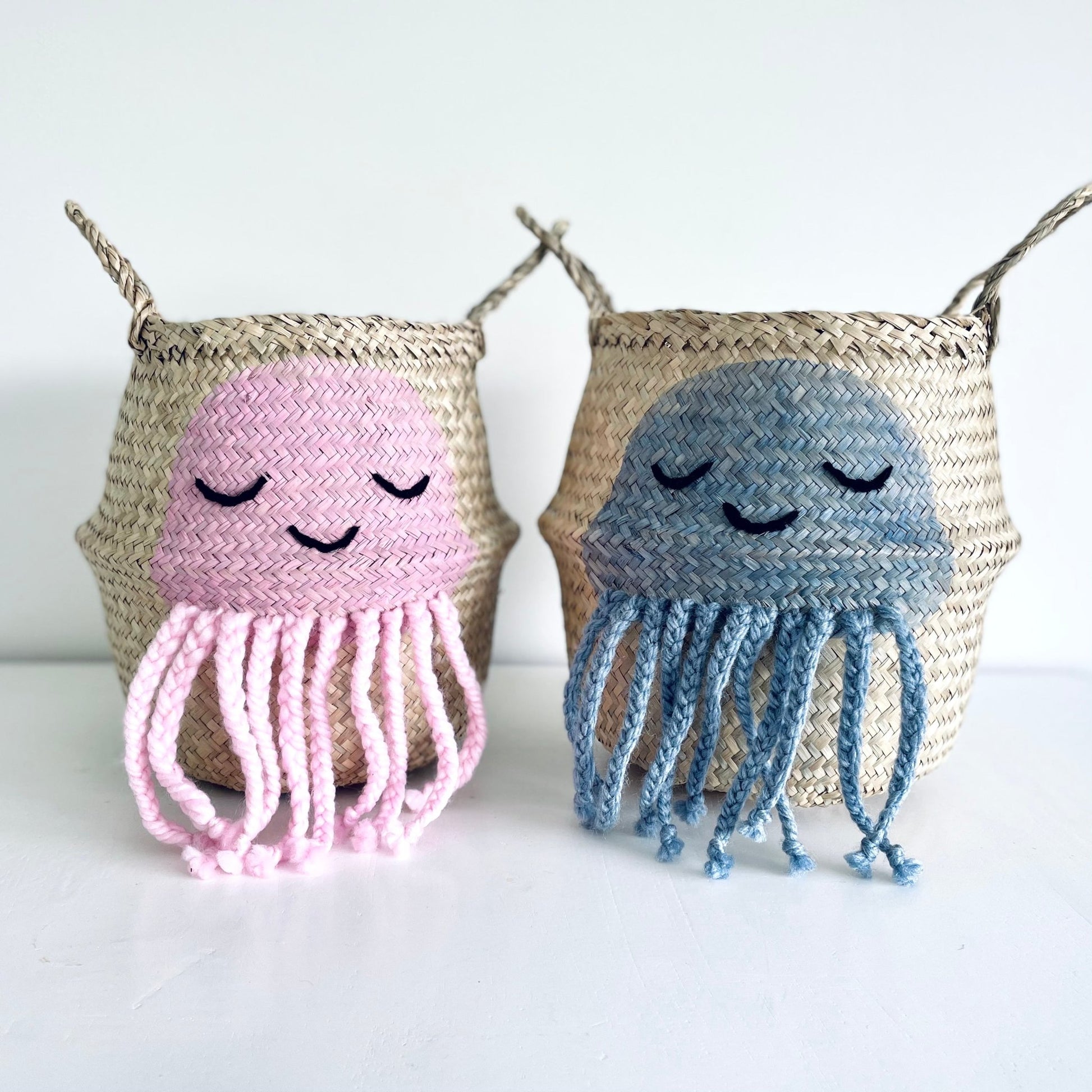Pink Jellyfish Basket - Small - Edie And I