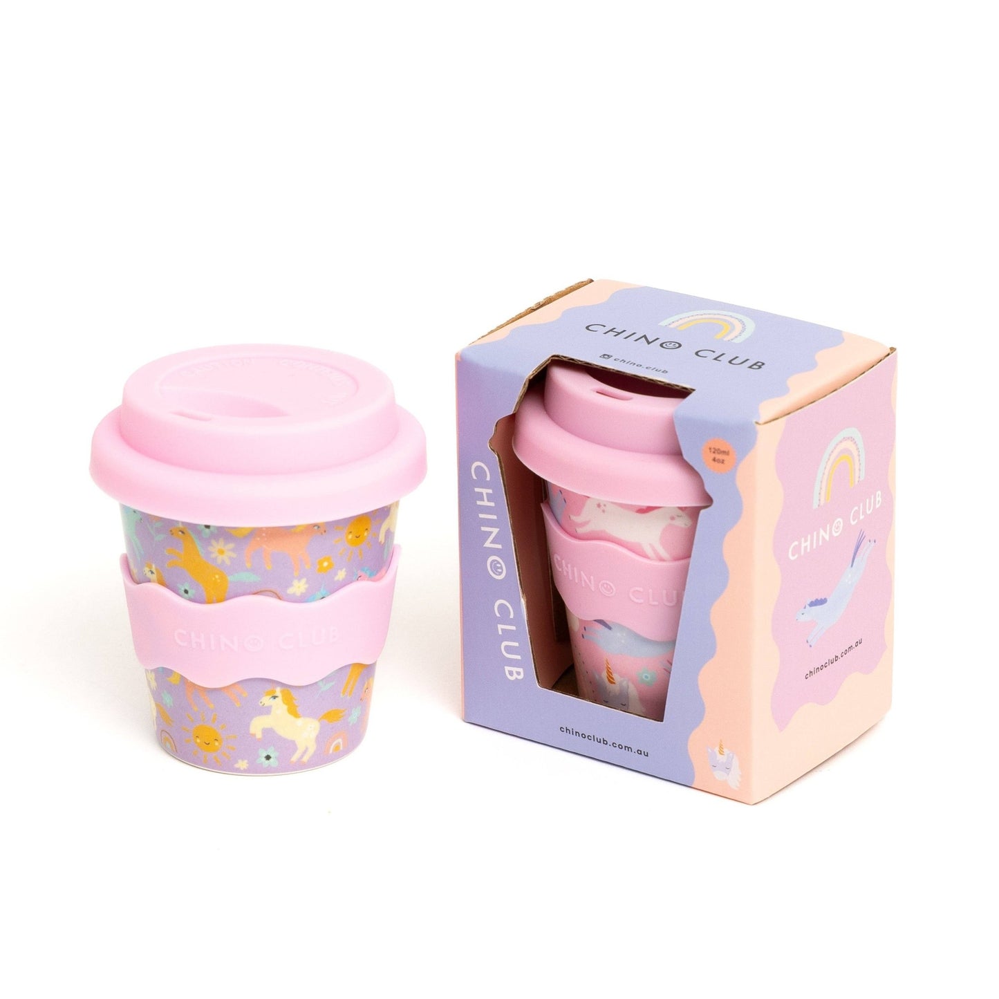Purple Unicorn Babychino Cup 4oz (Straws Sold Separately) - Edie And I