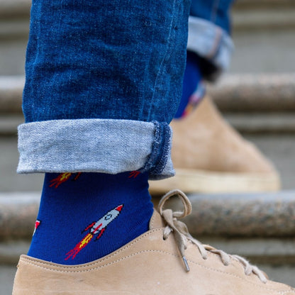 Rocket Matching Bamboo Socks (Adult & Child) - Edie And I