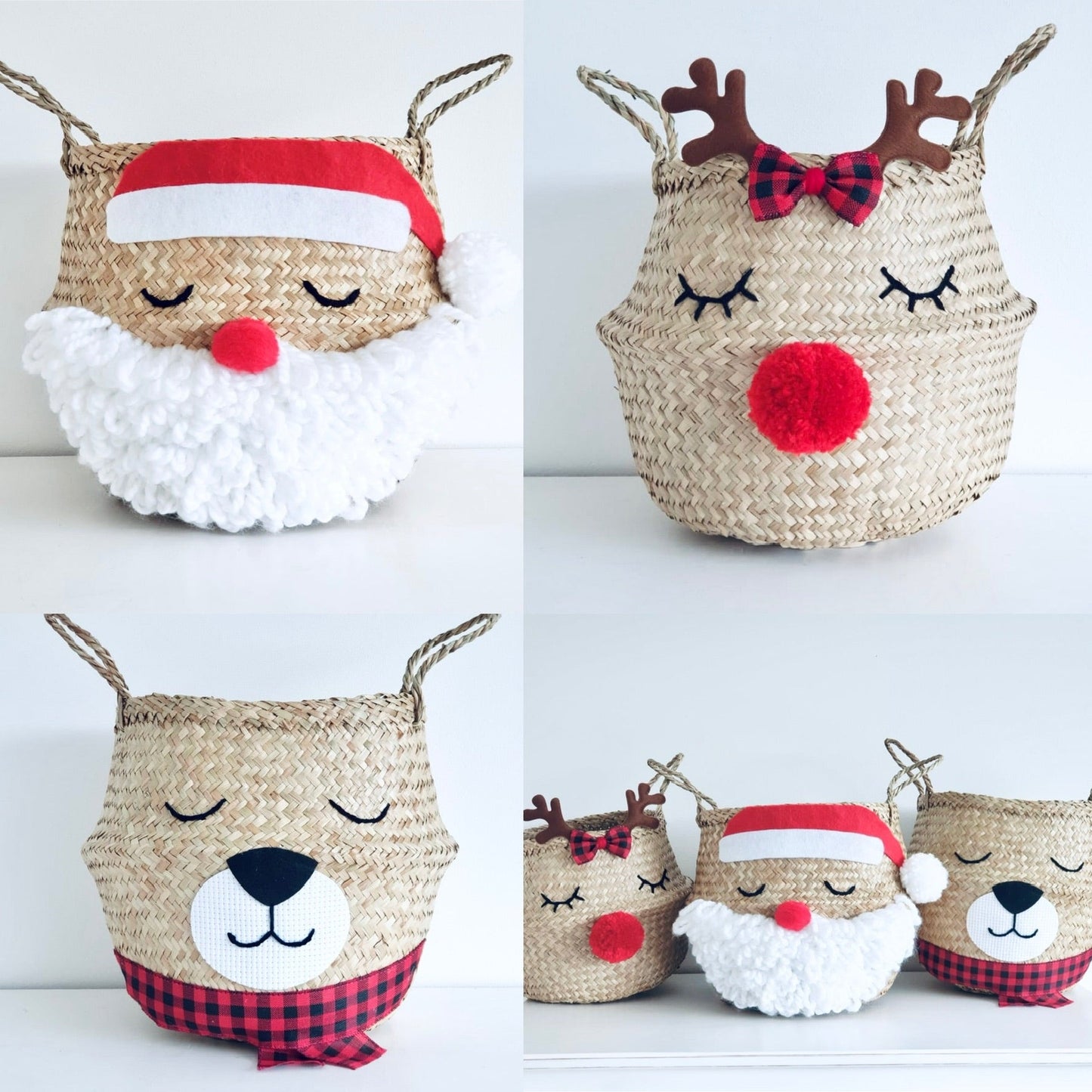Santa basket - Medium - Edie And I