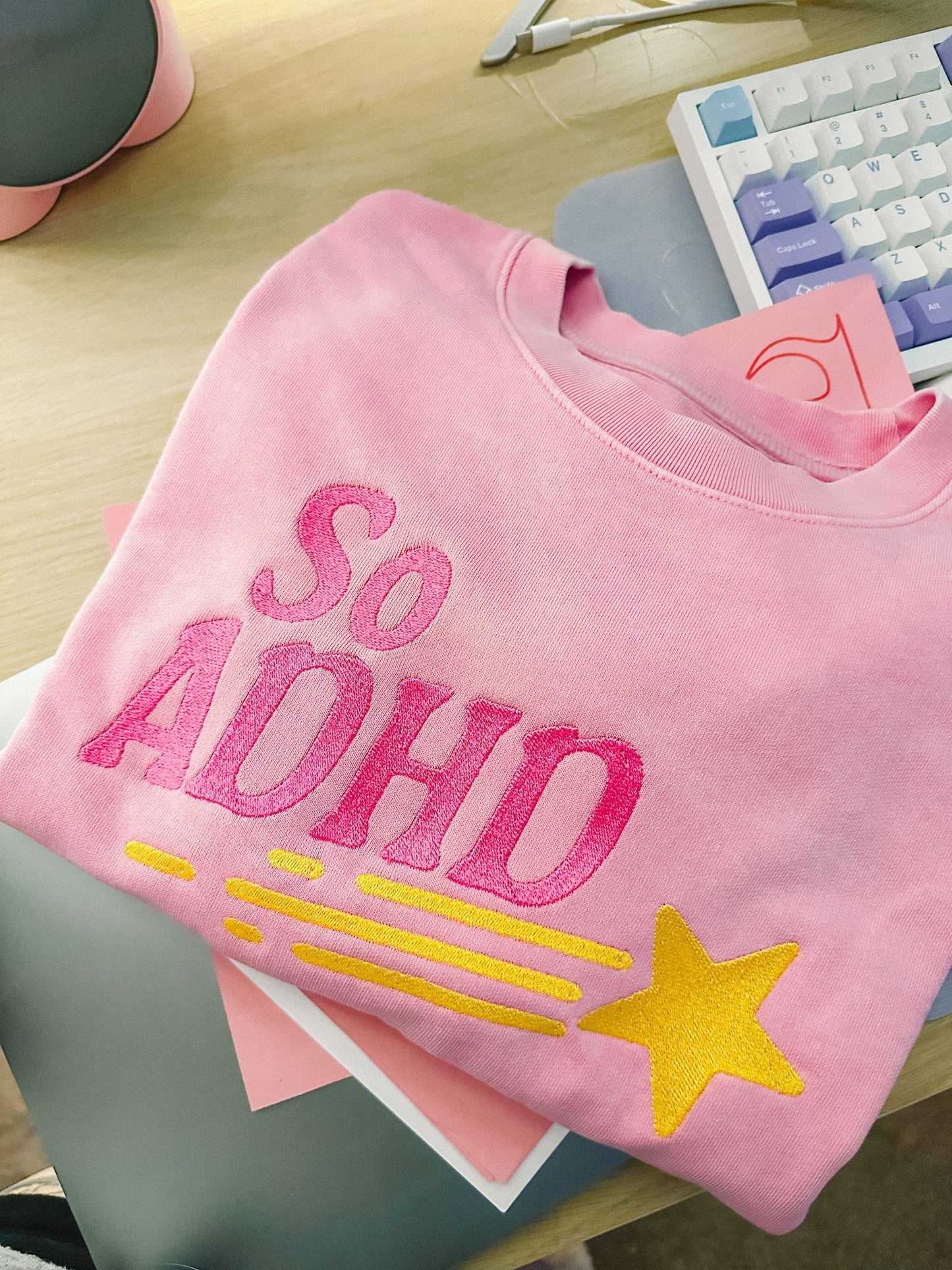 So ADHD embroidered sweatshirt - Edie And I