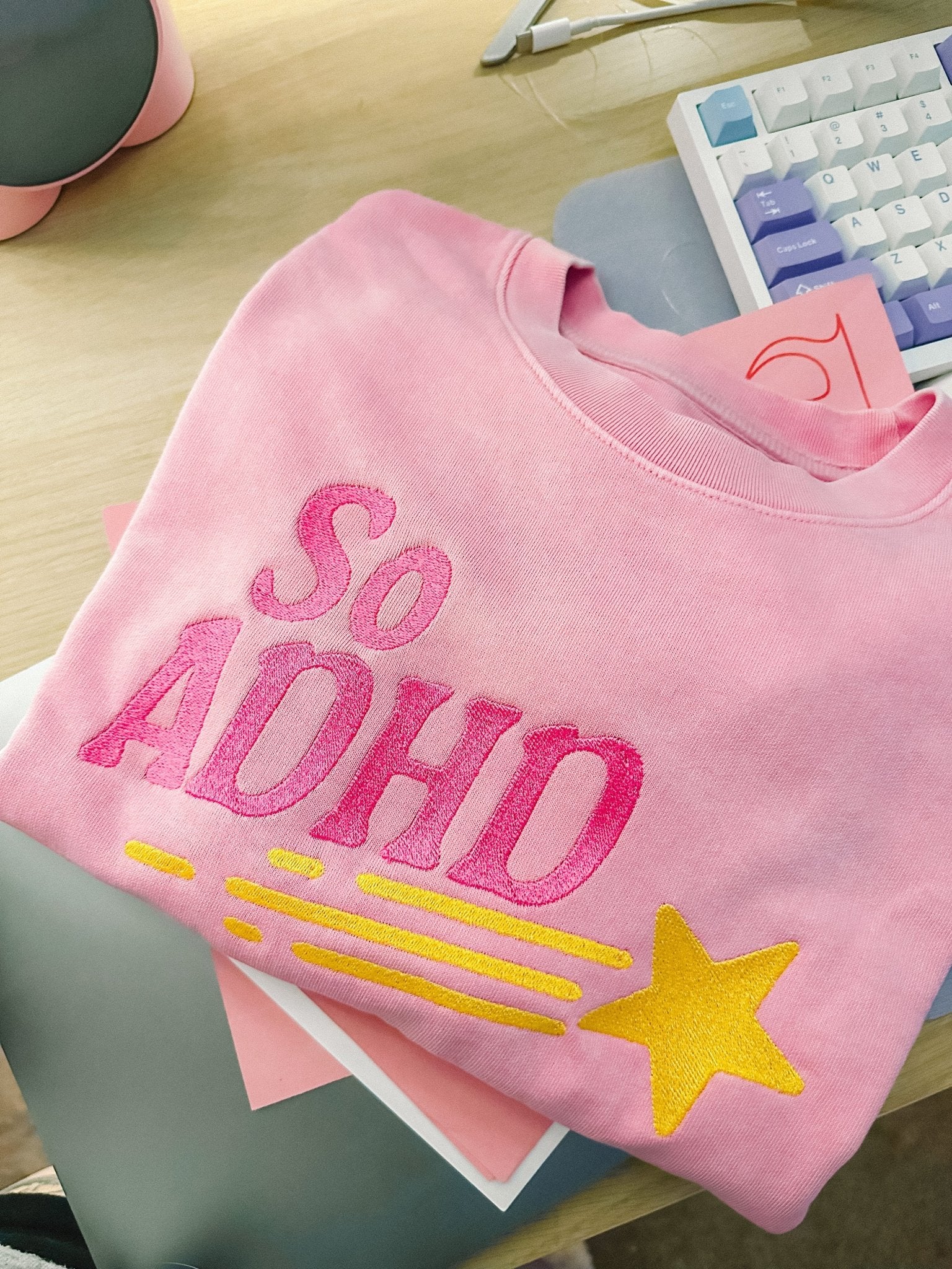 So ADHD embroidered sweatshirt - Edie And I