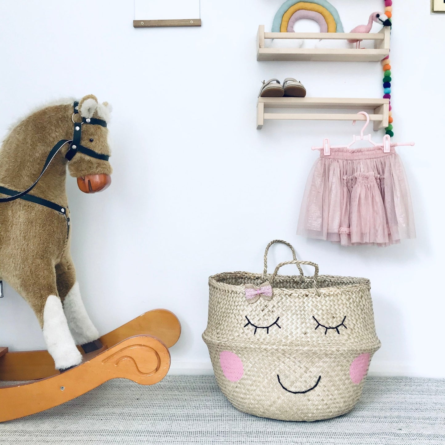 Sweet Cheeks Bow Basket - Extra Large - Edie And I