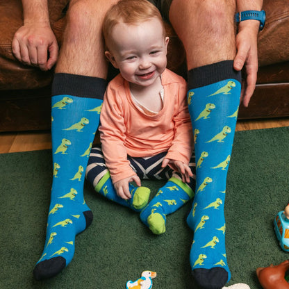 T-Rex Matching Bamboo Socks (Adult & Child) - Edie And I