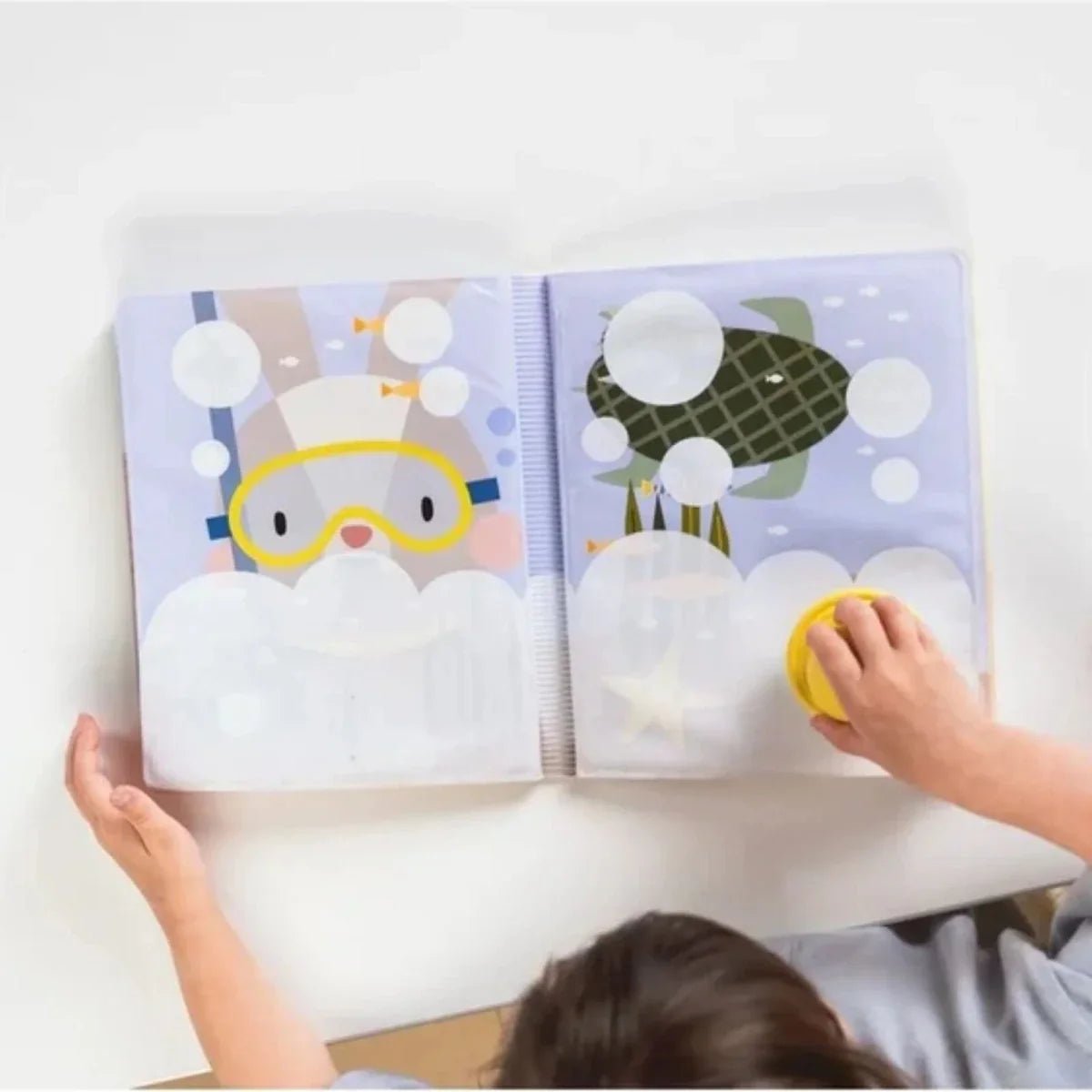 Taf Toys Peek-A-Boo Water Book with Magic Stamp - Edie And I