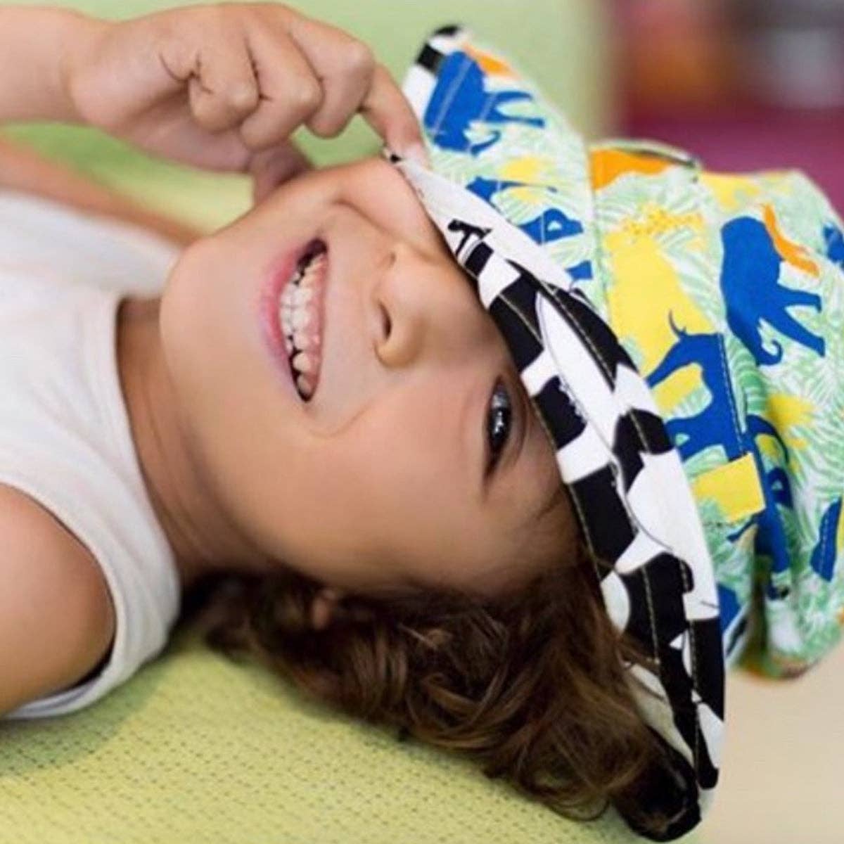 The Adventurer: Ele - folk  Children's Hat With Chin Strap - Edie And I