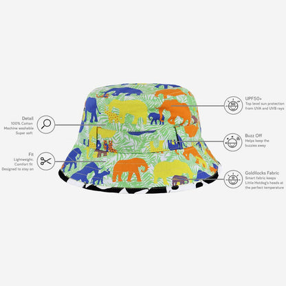The Adventurer: Ele - folk  Children's Hat With Chin Strap - Edie And I