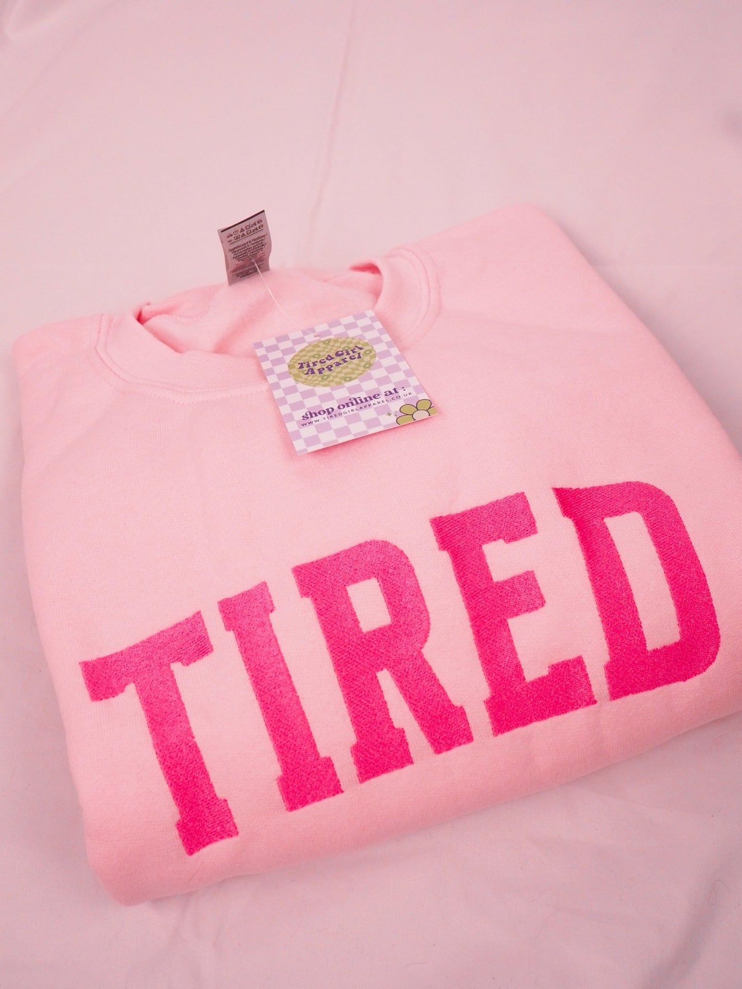 Tired embroidered sweatshirt - Edie And I