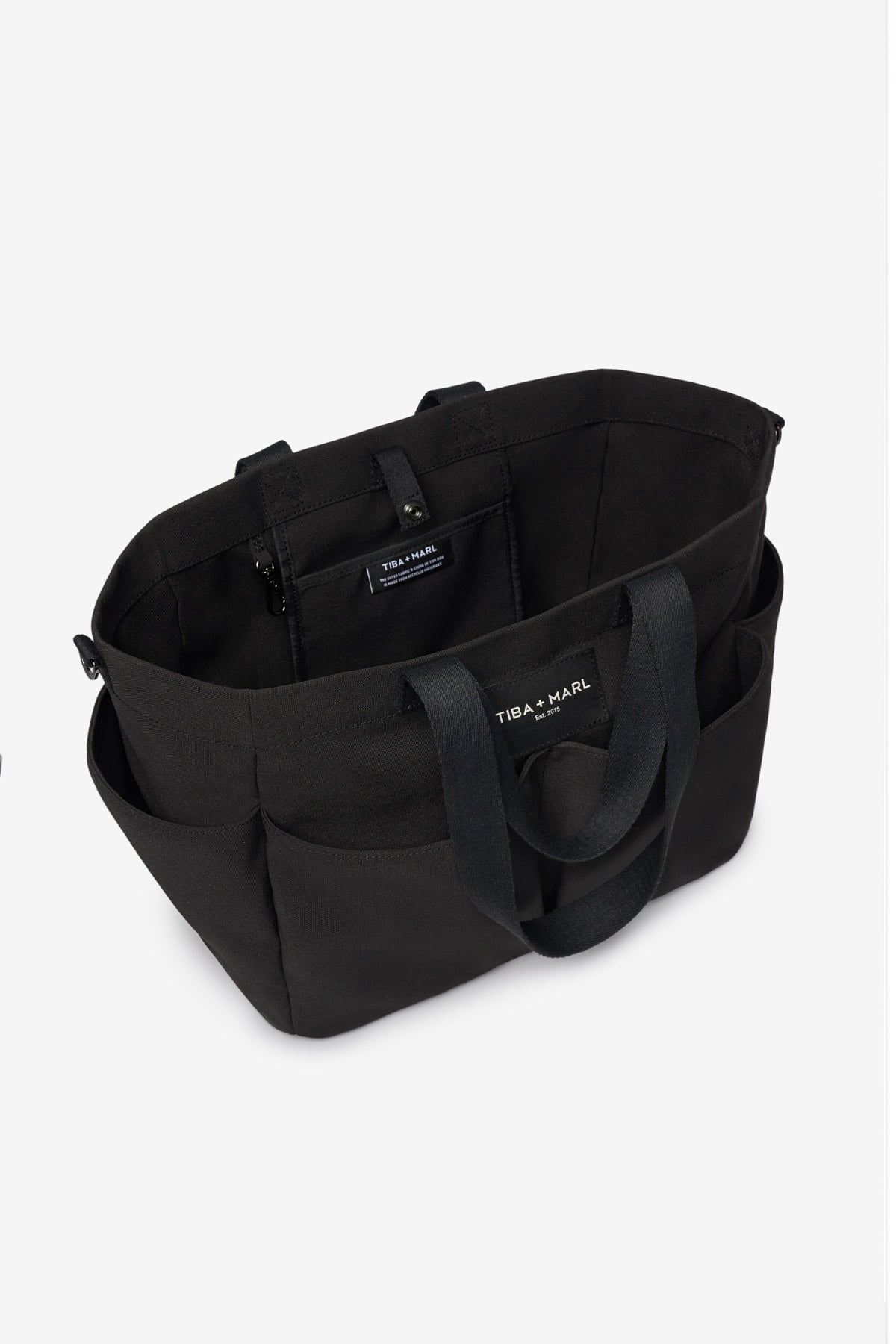 T+M Canvas Pocket Tote Black - Edie And I