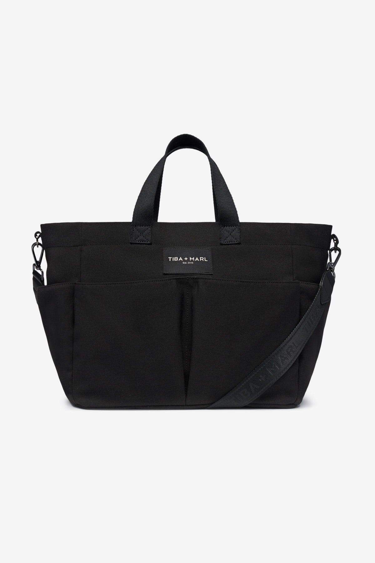 T+M Canvas Pocket Tote Black - Edie And I