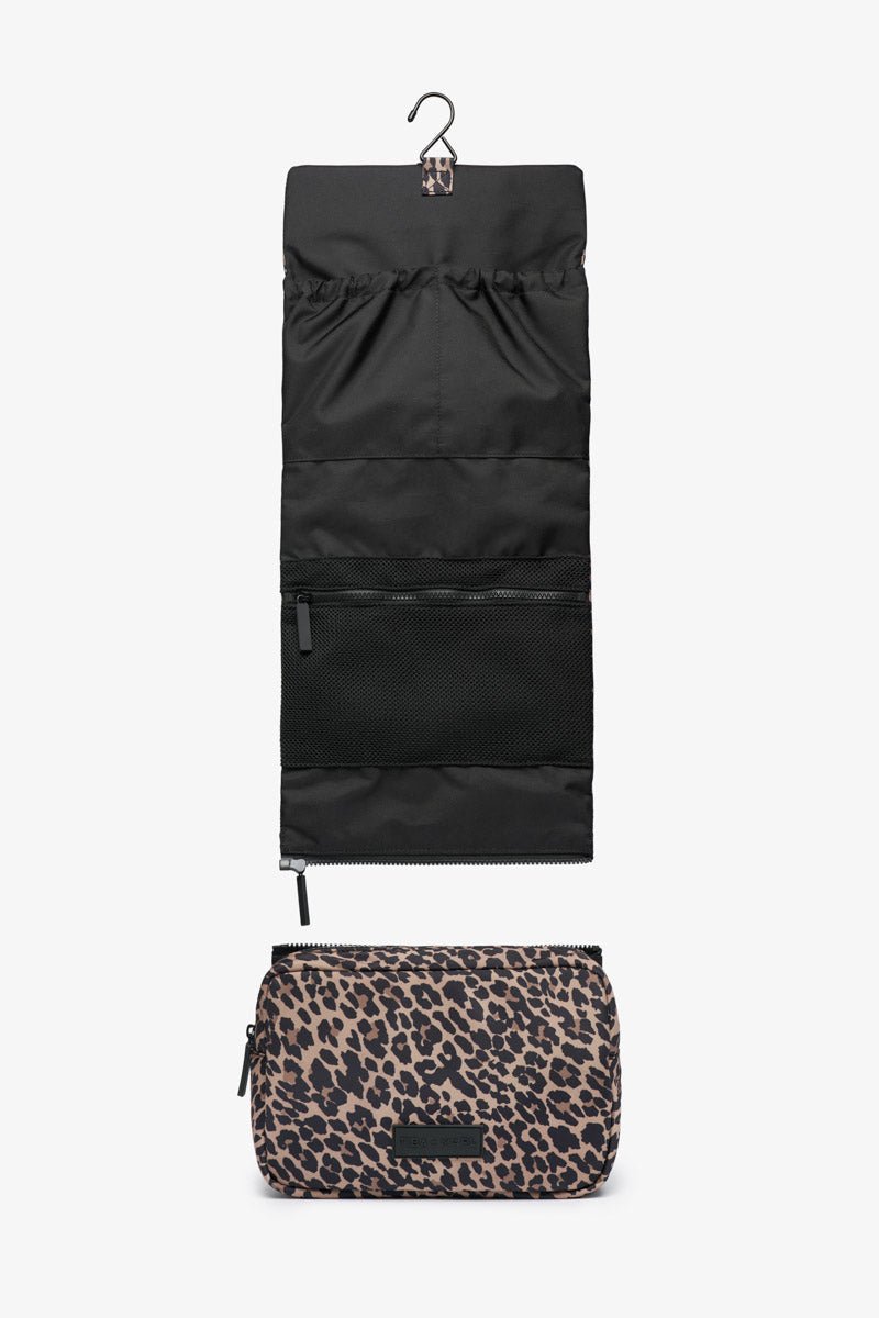 T+M Travel Roll Up Hanging Organiser Leopard Print - Edie And I