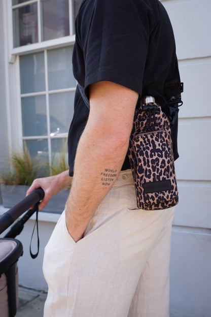 T+M Travel X - Body Insulated Bottle Bag Leopard Print - Edie And I