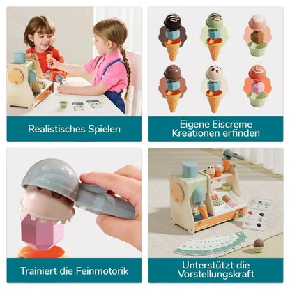 Topbright Wooden Ice Cream Machine Play Set - Edie And I