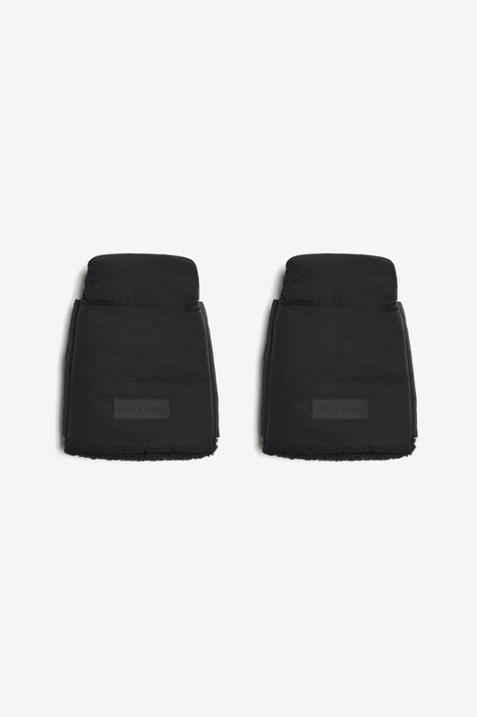 Universal Buggy Handmitts Black Quilted - Edie And I
