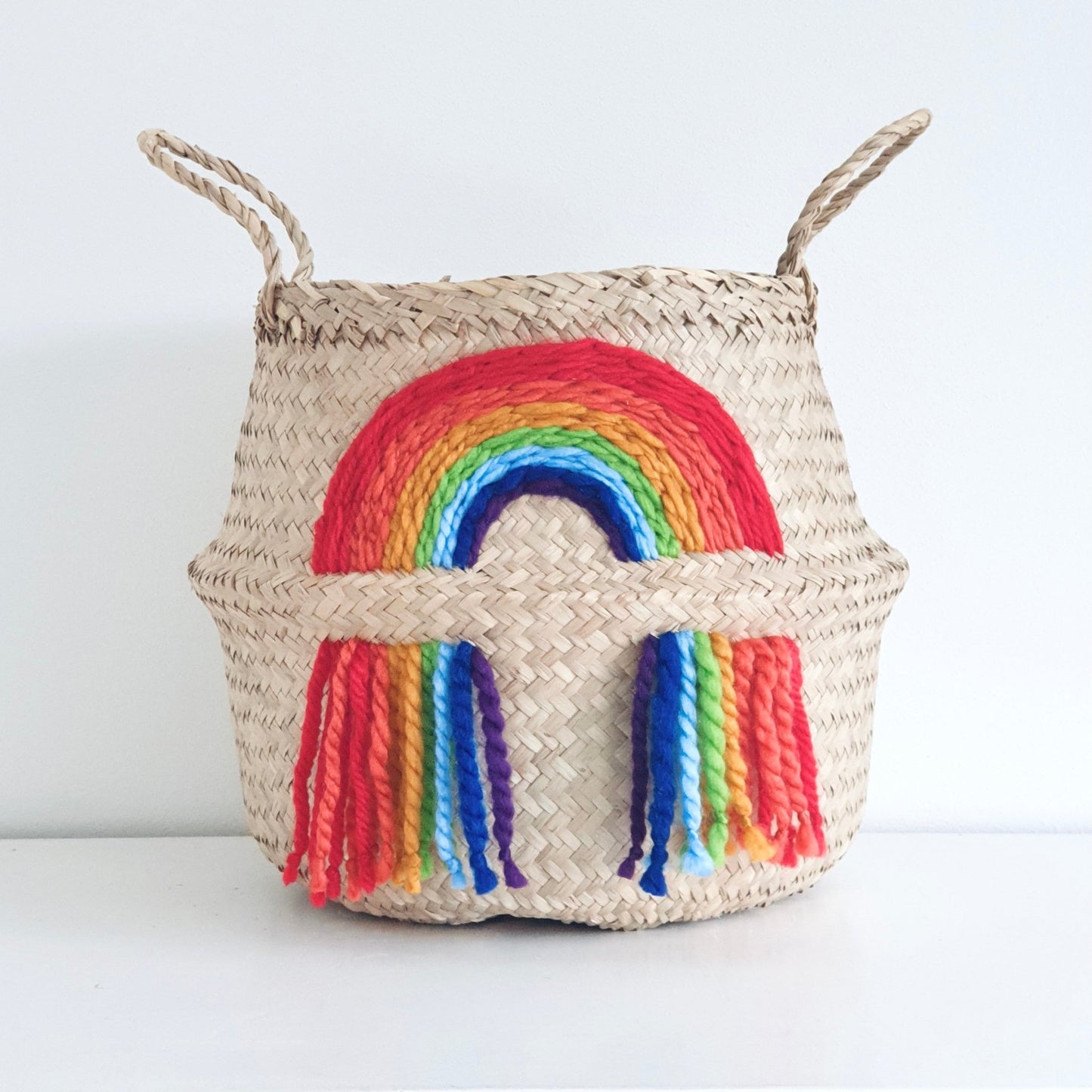 Vivid rainbow basket - Large - Edie And I