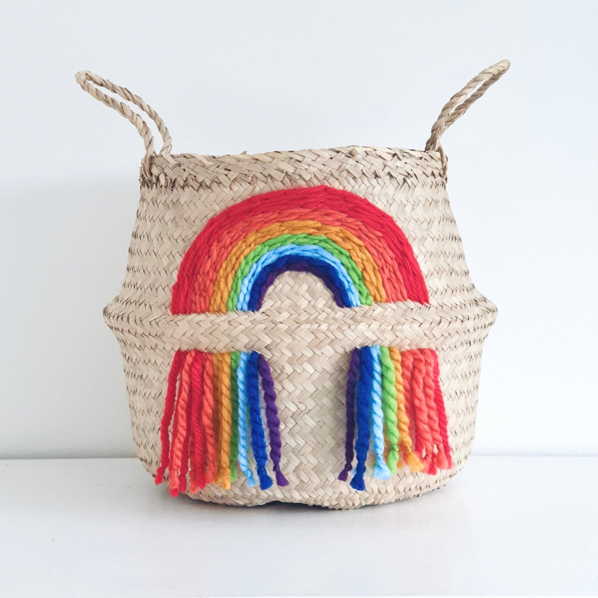 Vivid rainbow basket - Large - Edie And I