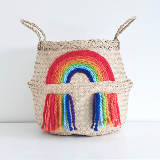 Vivid rainbow basket - Large - Edie And I